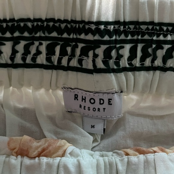 Rhode Resort Floral Print Cotton Elastic Pants - Picture 9 of 11